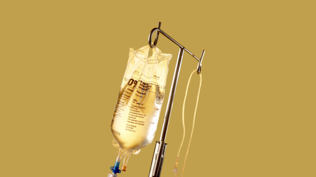 gold IV bag canva